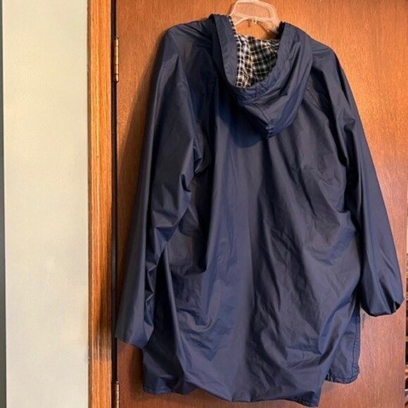 Women's Totes Raincoat with hood, navy size XL - Picture 2 of 2